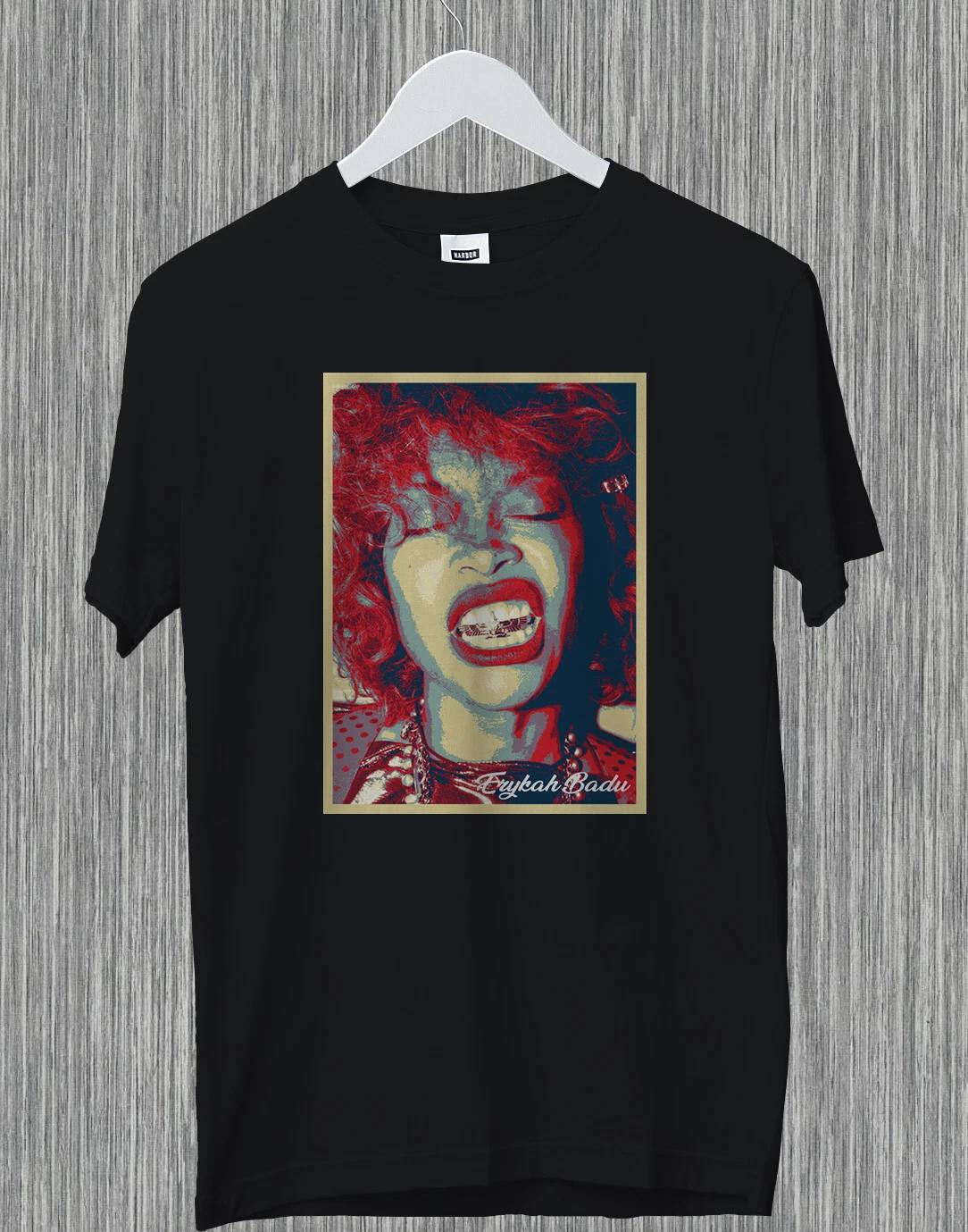 

Erykah Abi Badu Music R&B Soul Singer Song Writer Legend Retro Funny Gift TShirt 4XL