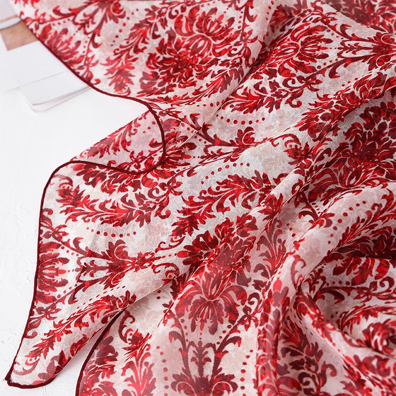 [New Silk] 111% Mulberry Silk Silk Scarf High-end Temperament and Versatile Scarf Silk Scarf Shawl Wholesale