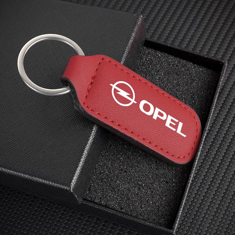 High-quality Car Keyring Leather Metal Keychain Pendant Gifts for Opel Astra H G J Zafira Corsa Mokka Insignia Vectra C D Antara