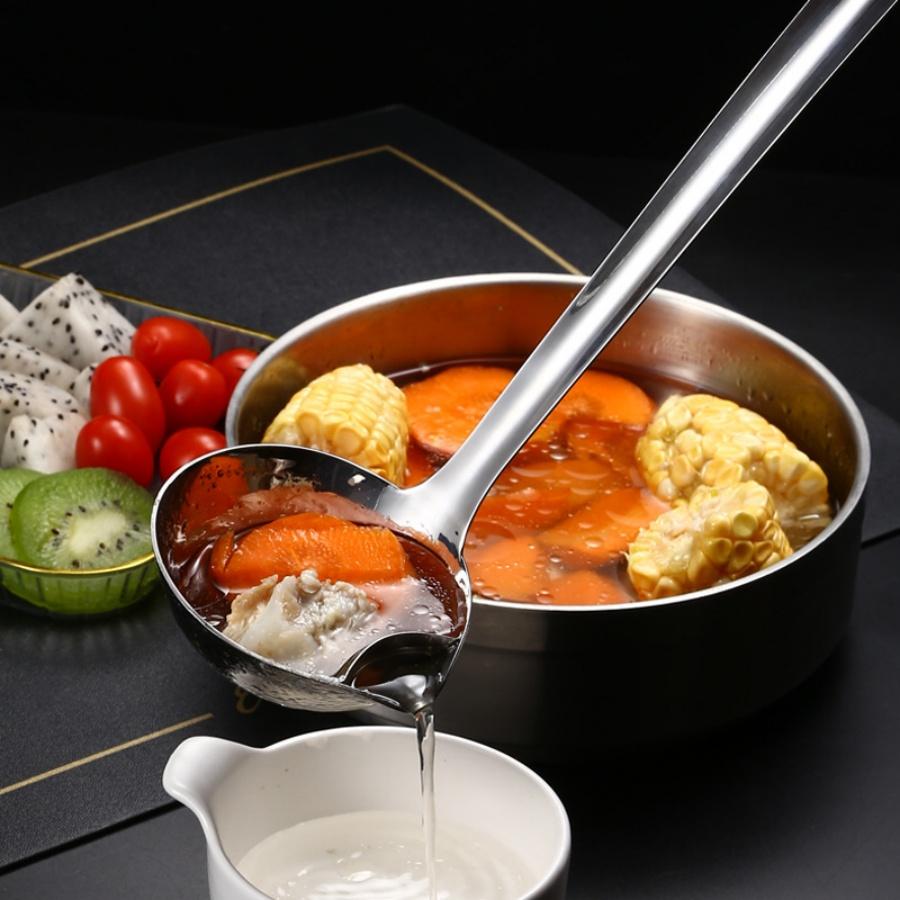 

Soup Ladle Separator Oil Soup Stainless Steel Soup Ladle Oil Filter Spoon