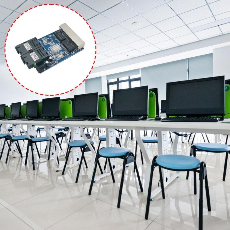 Fiber Switcher 4 RJ45 UTP 4 RJ45 2G4E Gigabit Fiber Optically Media Converter Ethernet Data Transmission Board