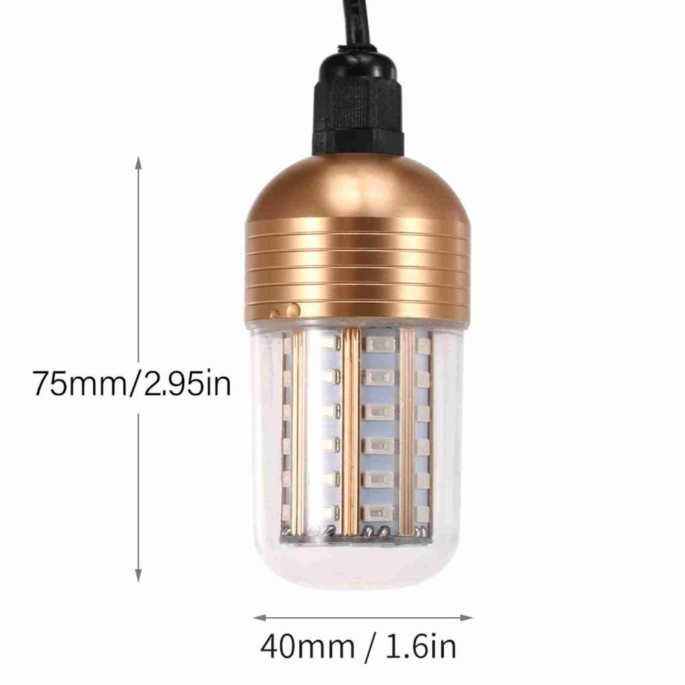 60pcs LEDs Fish Attracting Light 30W Fish Lure Light Underwater Fishing Light  Night Fishing