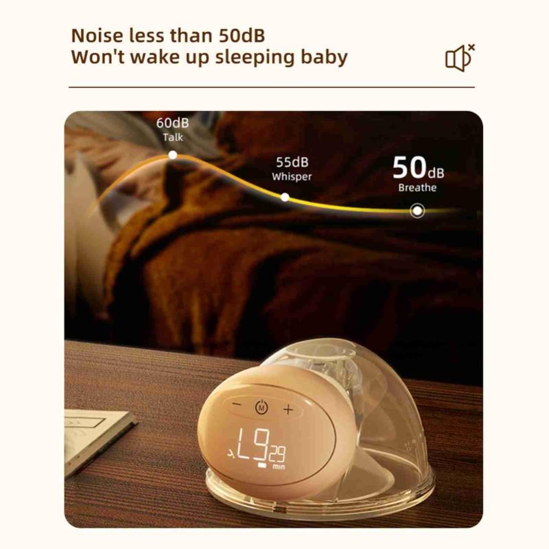 Wearable Electric Breast Pump 8oz/240ml Capacity 3 Modes 10 Suction Levels For Breastfeeding