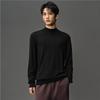 GIORDANO CONCEPTS Unisex Wool Blend Embroidered Mock Neck Sweater