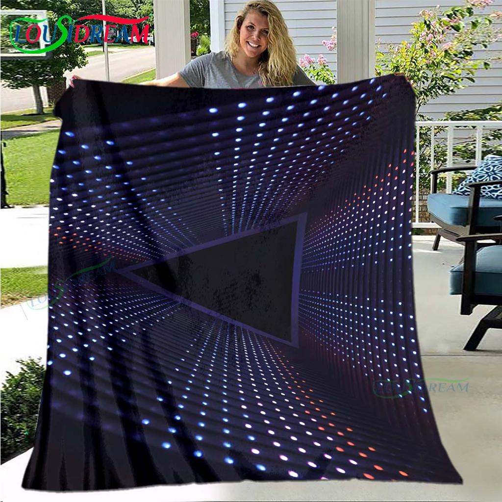 Fashion 3D Popular Mobile Wallpaper Four Seasons Blanket Sofa Cover Travel Bed Plush Blanket Travel Office Break Blanket Gift
