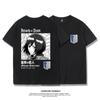 Attack Giant T-shirt Wings of Freedom Alan Mikasa Livel Soldier Anime 100% Cotton Short Sleeve Men's Fashion
