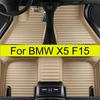 Car Floor Mats For BMW X5 F15 Five Seats 2014 2015 2016 2017 2018 Auto Foot Pads Carpet Cover Interior Accessories