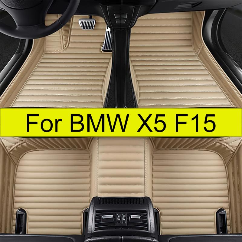 Car Floor Mats For BMW X5 F15 Five Seats 2014 2015 2016 2017 2018  Auto Foot Pads Carpet Cover Interior Accessories