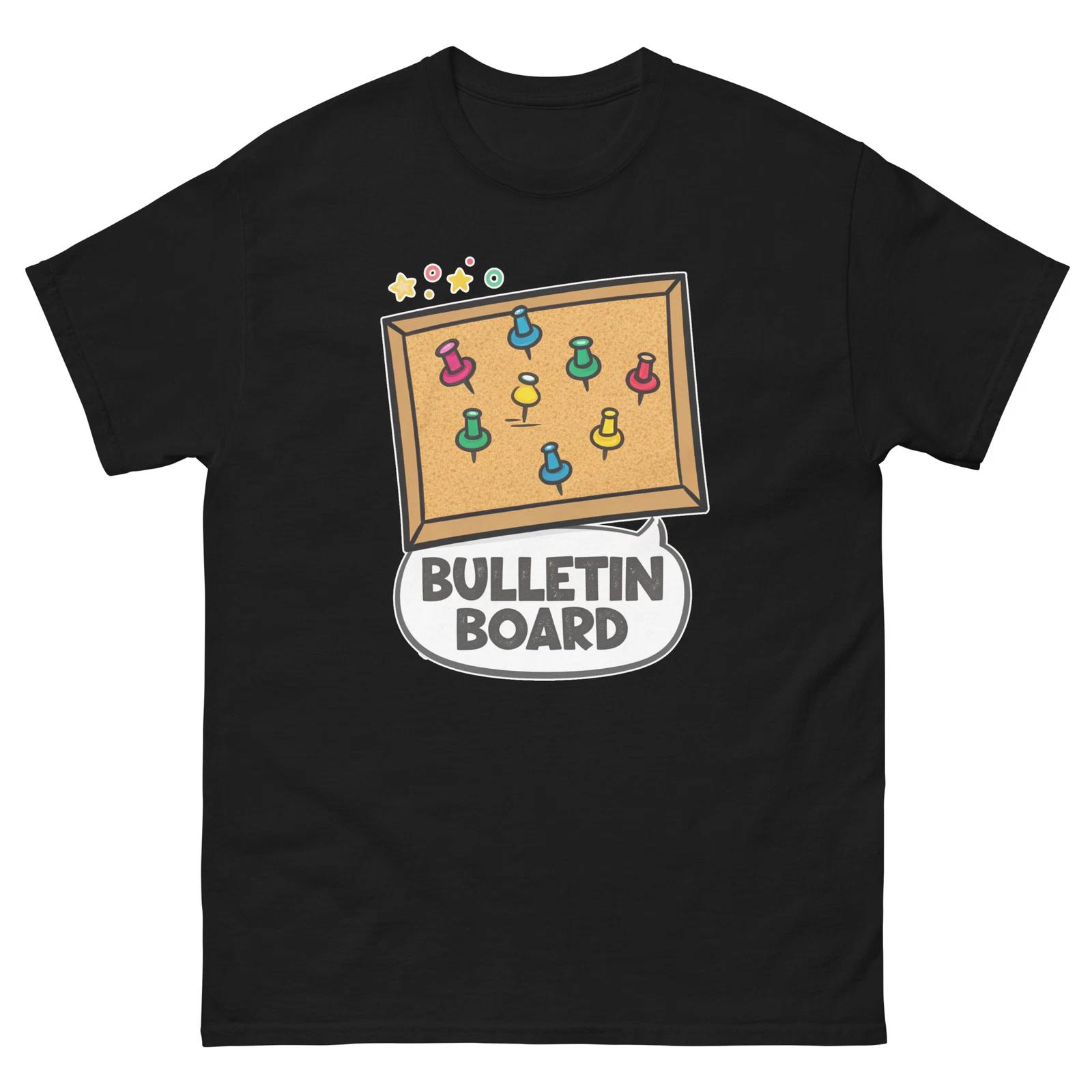

Bulletin Board School Classroom Object Office Teacher T-Shirt L