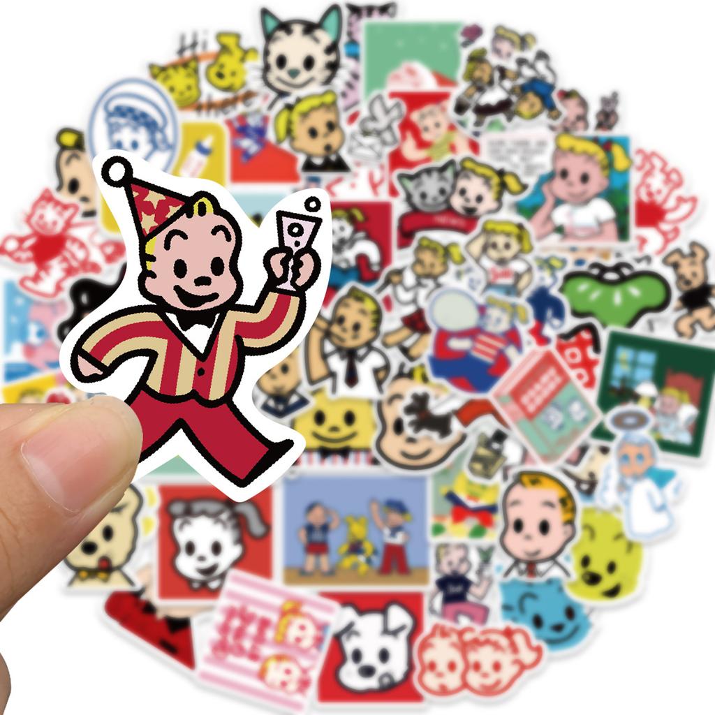 60 Japanese Trendy Brand Graffiti Stickers Decorative Notebook Guitar Notes Suitcase DIY Waterproof