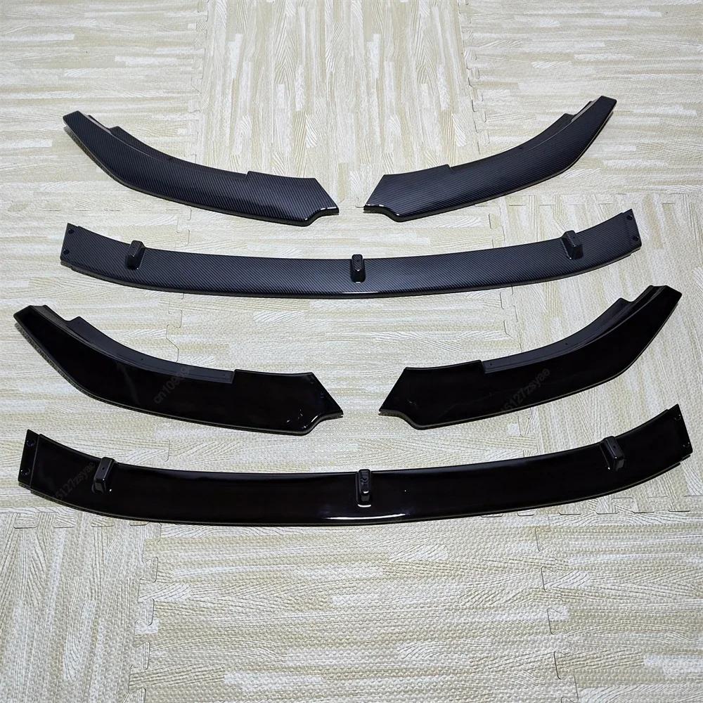 Front Bumper Lip Spoiler Splitter Diffuser For VW Golf 6 MK6 GTI GTD R R20 2008-2013 Canard Spoiler Body Kits Tuning ABS Black