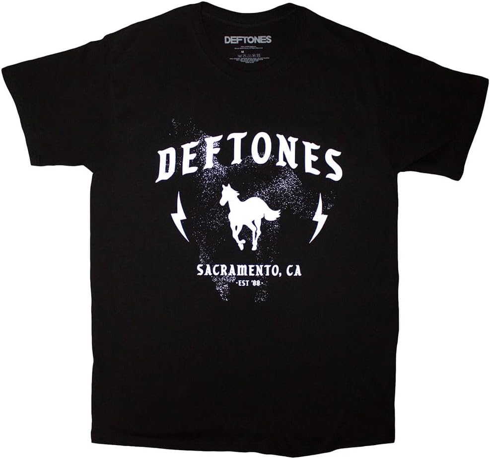 Мужская футболка Deftones Electric Pony Черная | Официальная лицензированная продукция S разноцветный