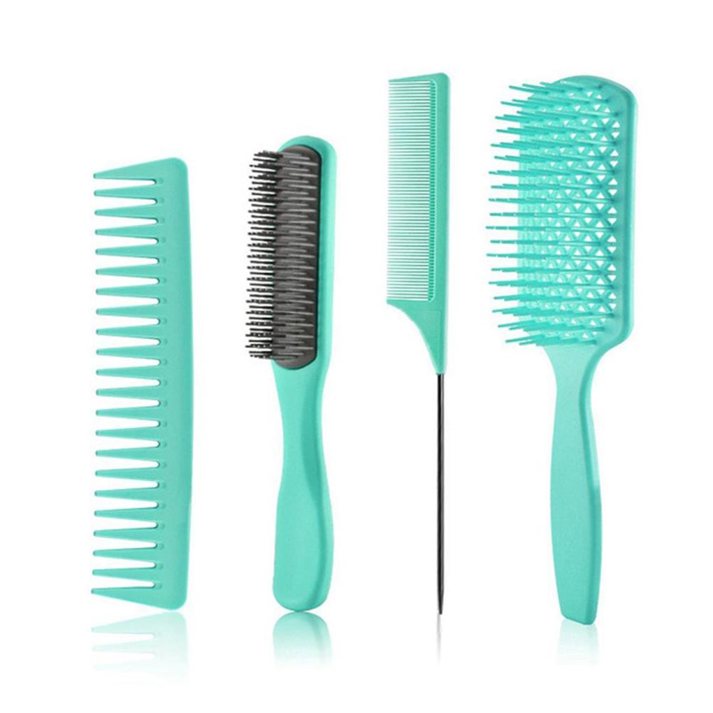 Hair Combs Set Hairstyling Tools Home Barber Shop Women Men Universal Ple Massage Wet Dry Detangling Brush Hairdressing Tool