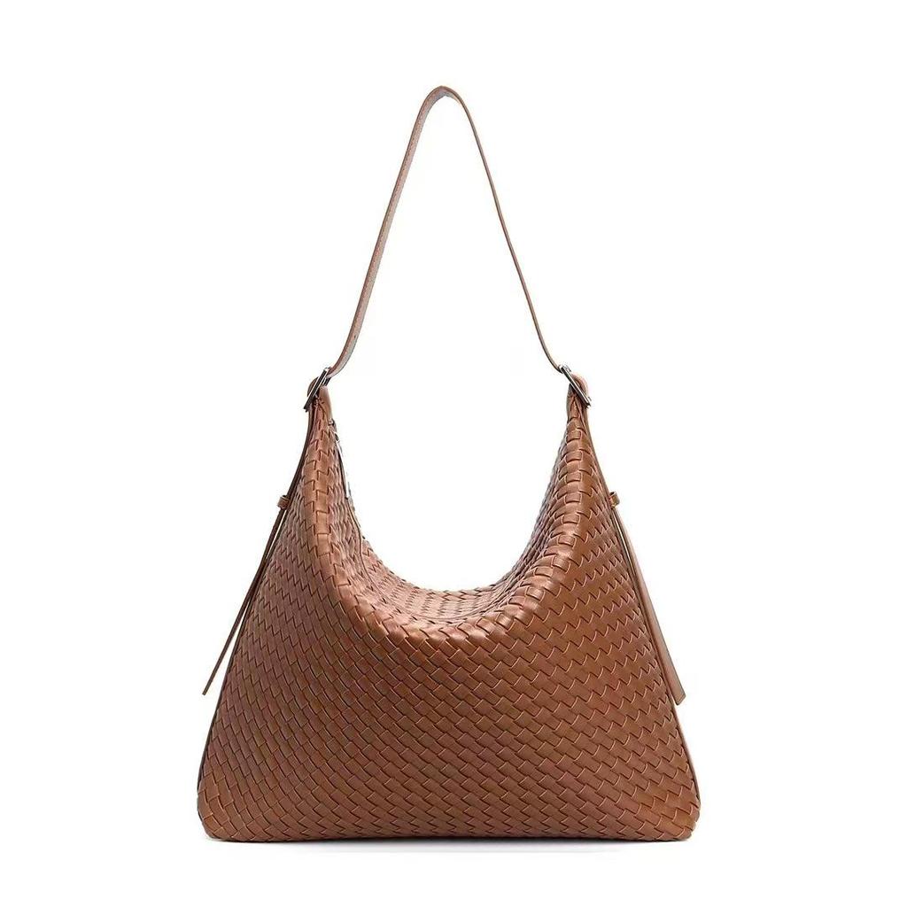 Borsa Tote da Donna in Vera Pelle Intrecciata a Mano in Pelle Bovina - Borsa a Spalla Versatile di Grande Capacità per il Pendolarismo
