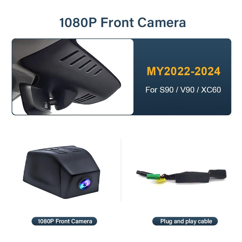 

Реєстратор 4K для VOLVO XC60 S90 V90 2018 2019 2020 2025 2025 2025 2025, Автомобільний відеореєстратор Plug and Play Відеореєстратор з відеореєстратором With 32G TF Card