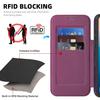 Lingdun Leather Magnetic Card Slot Case for iPhone 17 Pro Max with Electroplated Finish