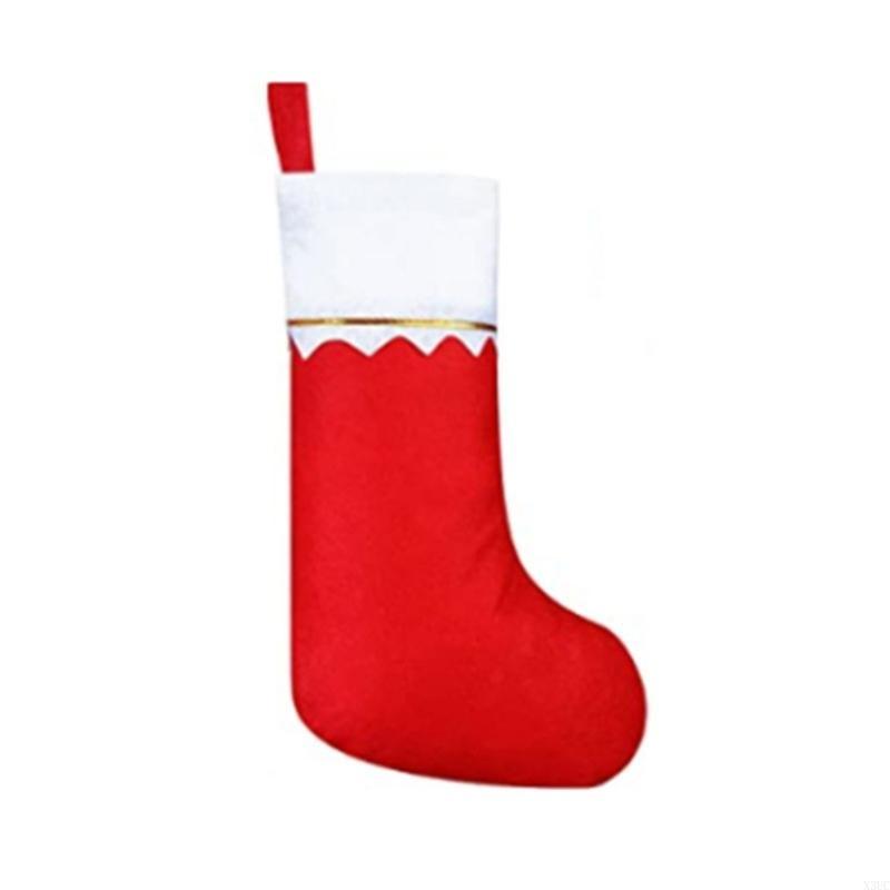 

Christmas Stockings Non-woven Socks Gift Bag Hanging Christmas Tree Ornaments X3UC