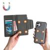 For iPhone 16 Plus Case Detachable 2-in-1 Magnetic Closure PU Leather Wallet Phone Case