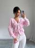Women's Solid Color Bow Knit Cardigan - Autumn/Winter Sweater