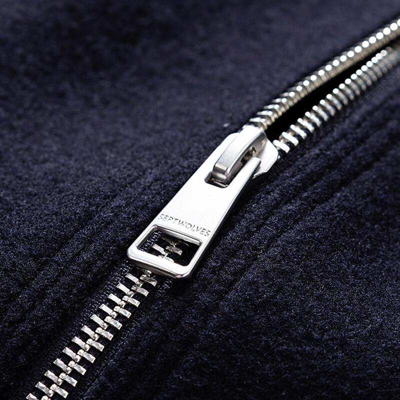 Septwolves Men's Winter Wool Blend Lapel Jacket