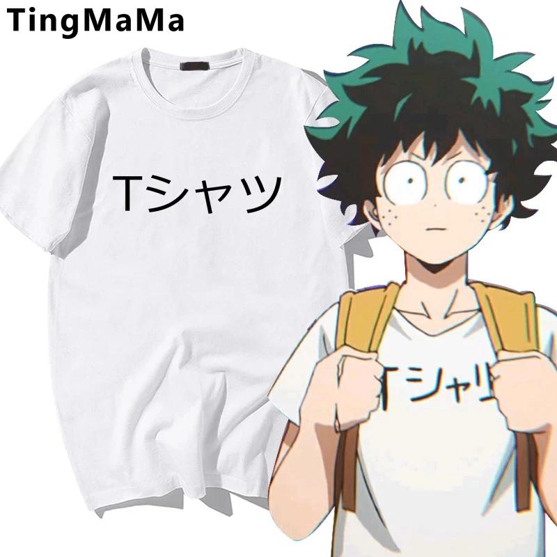 Midoriya Izuku Deku Unisex T-Shirt Unisex Japanese Cartoon T Shirt Boku No Hero Academia Anime My Hero Academia Tshirt FeUnisex