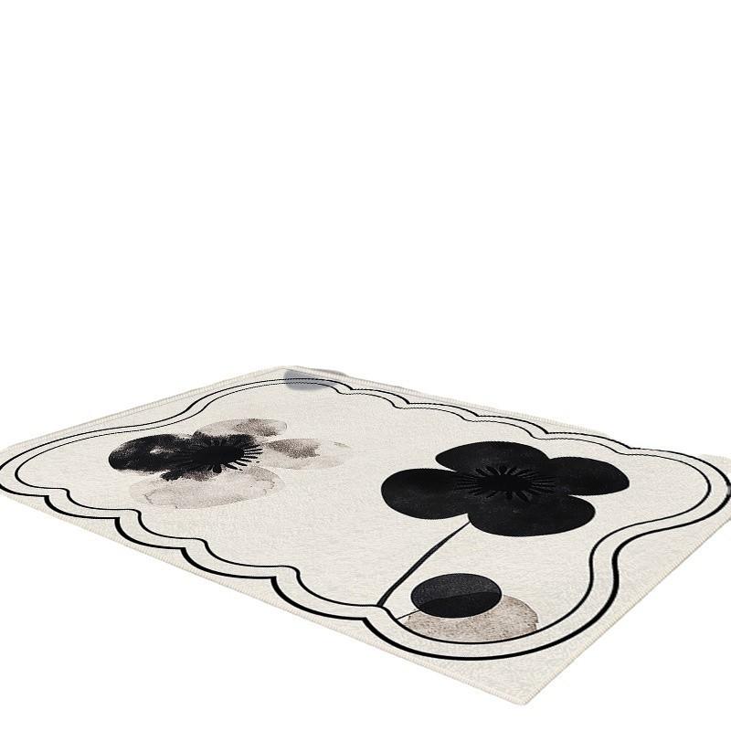 Imitated Cashmere Wabi-Sabi Light Luxury Thick Coffee Table Blanket Ins Cream Style Modern Simple Sofa Floor Mat Carpet Living Room