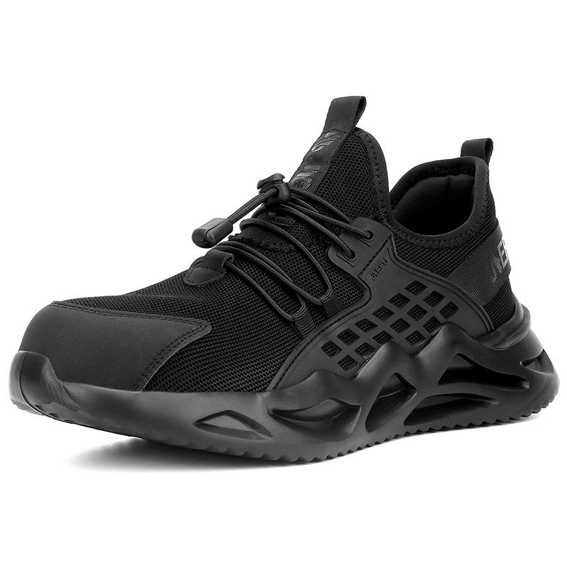 

Новый тип защитной рабочей обуви. Легкая и дышащая рабочая обувь. Стальной подносок. Утепленная защитная обувь с защитой от ударов и проколов. 48 чёрный