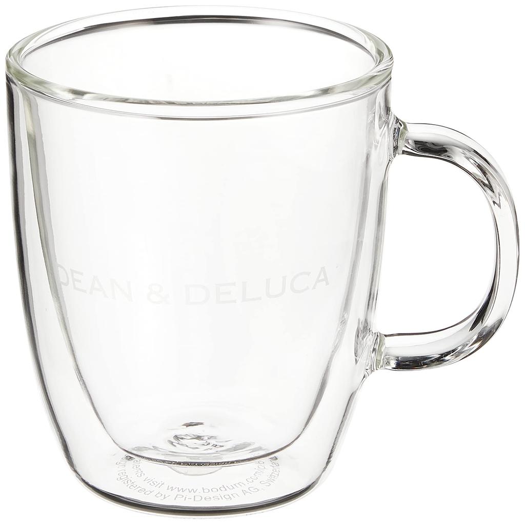 DEAN & DELUCA BISTRO Double-Walled Glass, 300ml, Heat-Resistant, Perfect for Hot Drinks, Simple Design