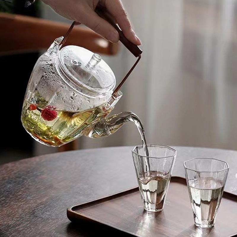 Household Large-capacity High-borosilicate Glass Kettle for Making Tea, Thickened High-temperature Resistant Teapot, Electric Ceramic Stove, Teapot