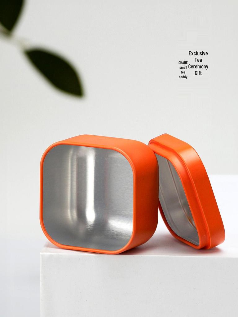 Customizable Mini Portable Tea Tin Set - Travel-Ready, Sealed & Empty
