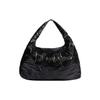 Zipper Closure Polyurethane With Recycled Polyester Film Tote Shoulder Bag Women Tote Bags Black II3395