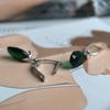 Silver Earrings with Emerald Nano 8.965ct (2197430)