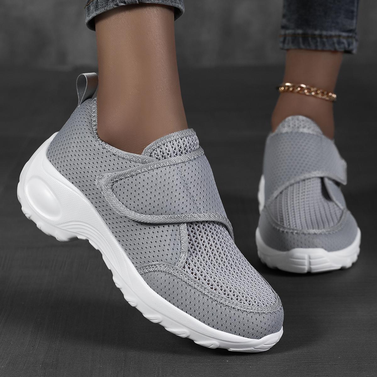 Women s Casual Shoes Mesh Breathable Lightweight Breathable Women s Sports Shoes Walking Shoes 36 серый