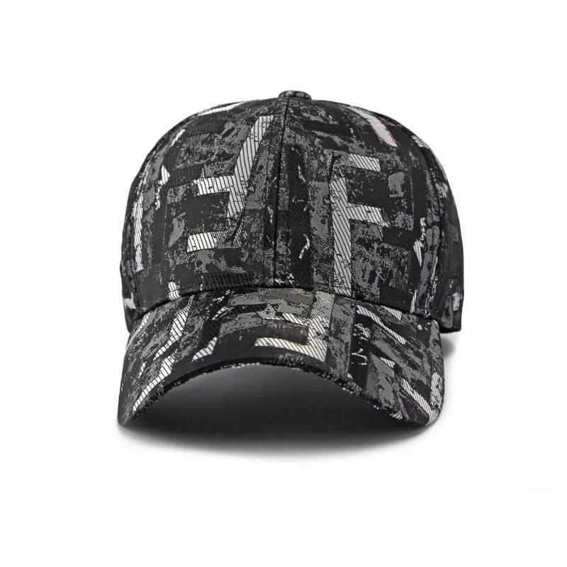 Fashion Geometric Print Baseball Cap Adjustable Sun Hat Casual Sports Trucker for Men Women
