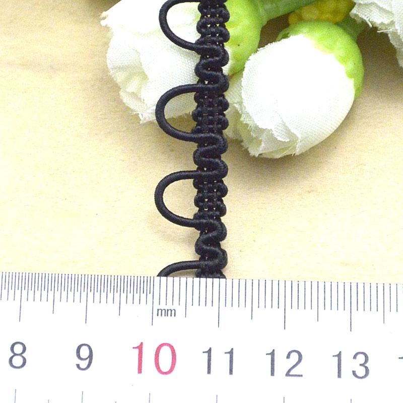 5m/16.4ft each pack white black lace trims ribbons curve lace fabric sewing centipede wedding braided curtain dress DIY accessor