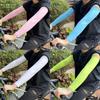 Silikon Anti-Rutsch Radsport Armlinge Eis Seide Sonnenschutz Ärmel für Outdoor-Sportarten