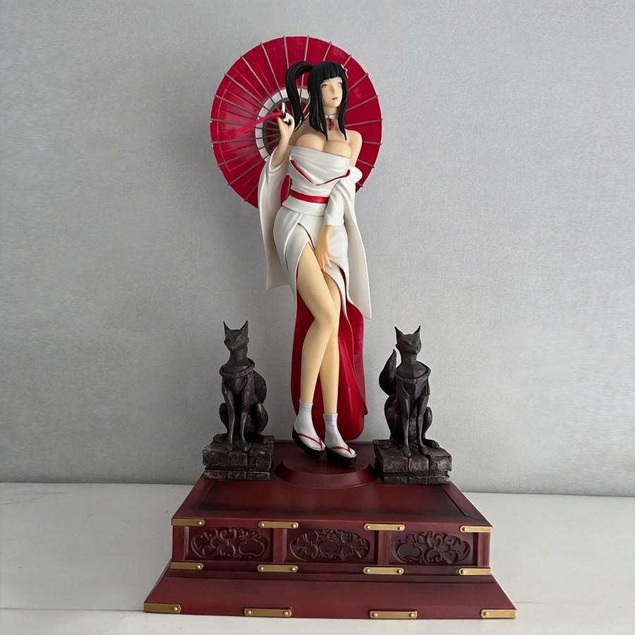 

Naruto Hinata Hyuga in Kimono Anime Character Figure Model Decoration Collectible Statue 45cm