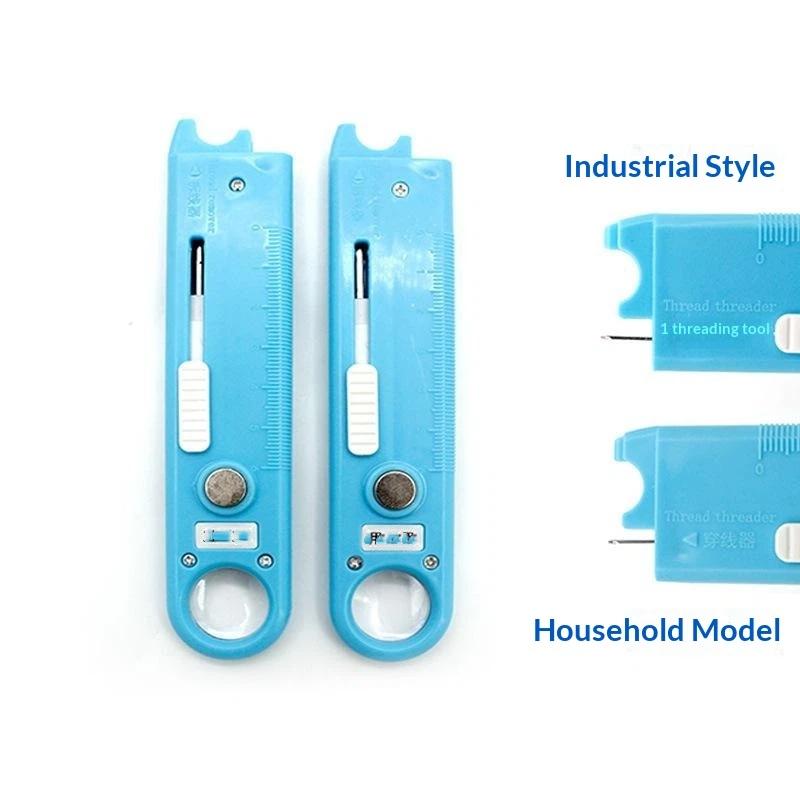 Compact Sewing Helper Anti-Piercing Needle Threader Magnetic Storage Ruler Magnifier Multi-Functional Sewing Accessories