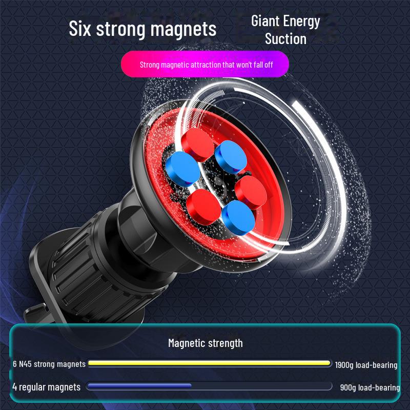 2024 Starker magnetischer Saugnapf-Autotelefonhalter mit Navigationsunterstützung