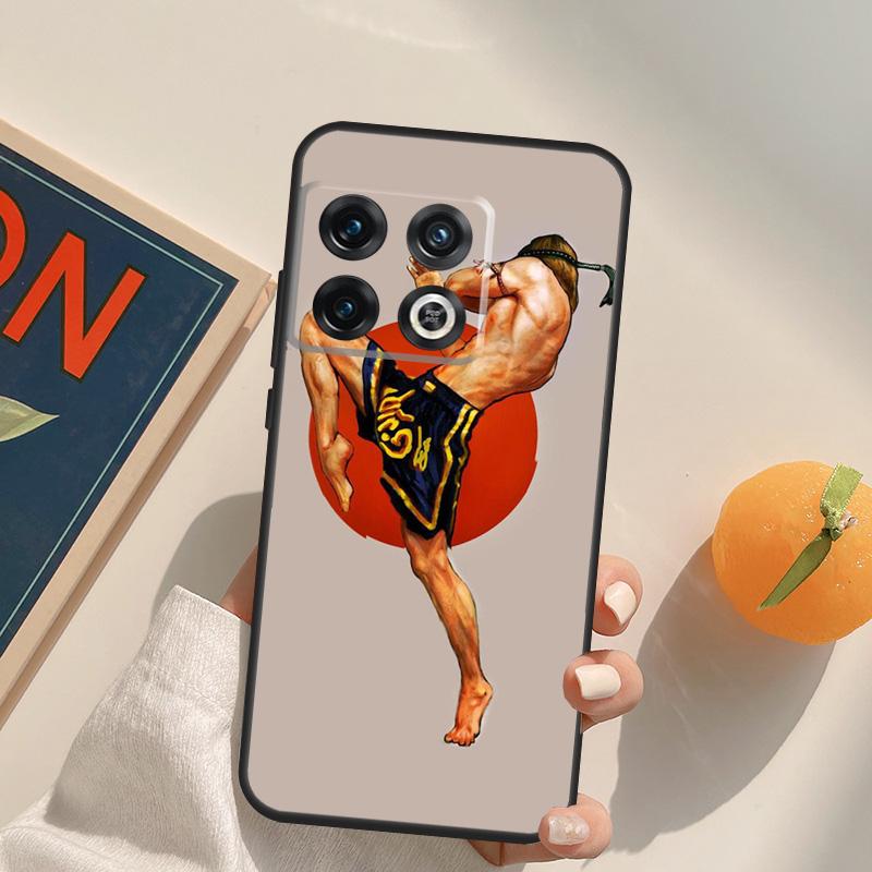 Muay Thai Kickboxing Fight Case For OnePlus 13R 12R 10R 13T 10T 11 12 13 15 OnePlus Nord 5 CE 2 3 4 Lite N20 N30 Cover