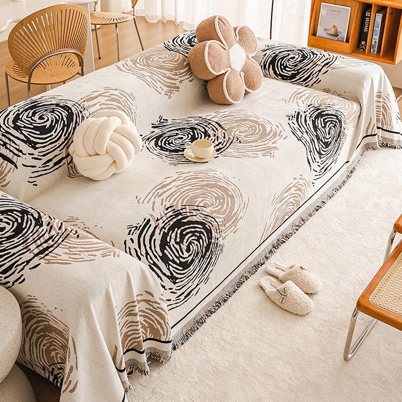 

Простой стиль, расширенная атмосфера, зеленое окрашенное диванное полотенце, универсальный универсальный чехол для гостиной, пылезащитный чехол, ворсовое шерстяное одеяло 180*180cm