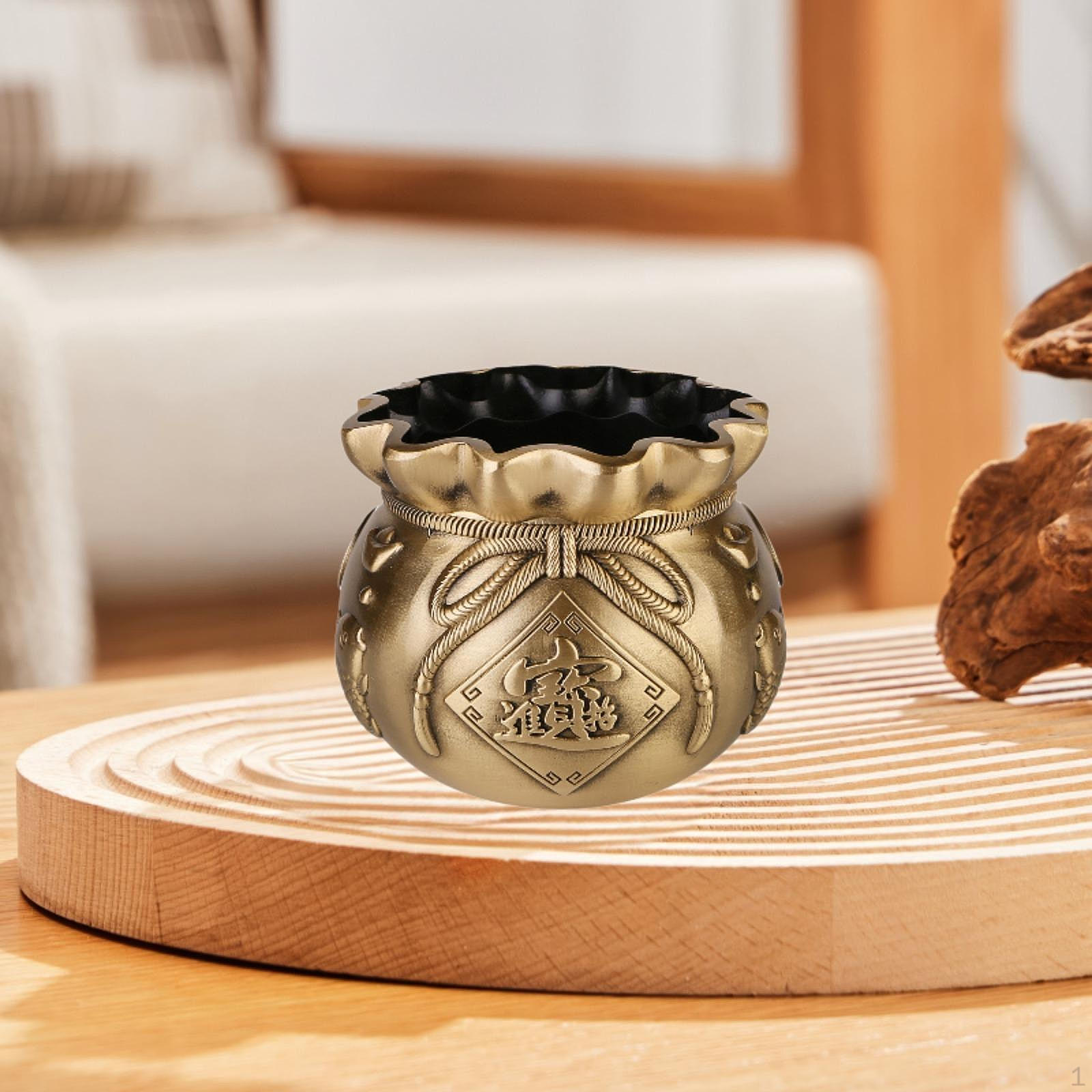 

Brass Cornucopia Collectible Bowl for Prosperity And Decoration L