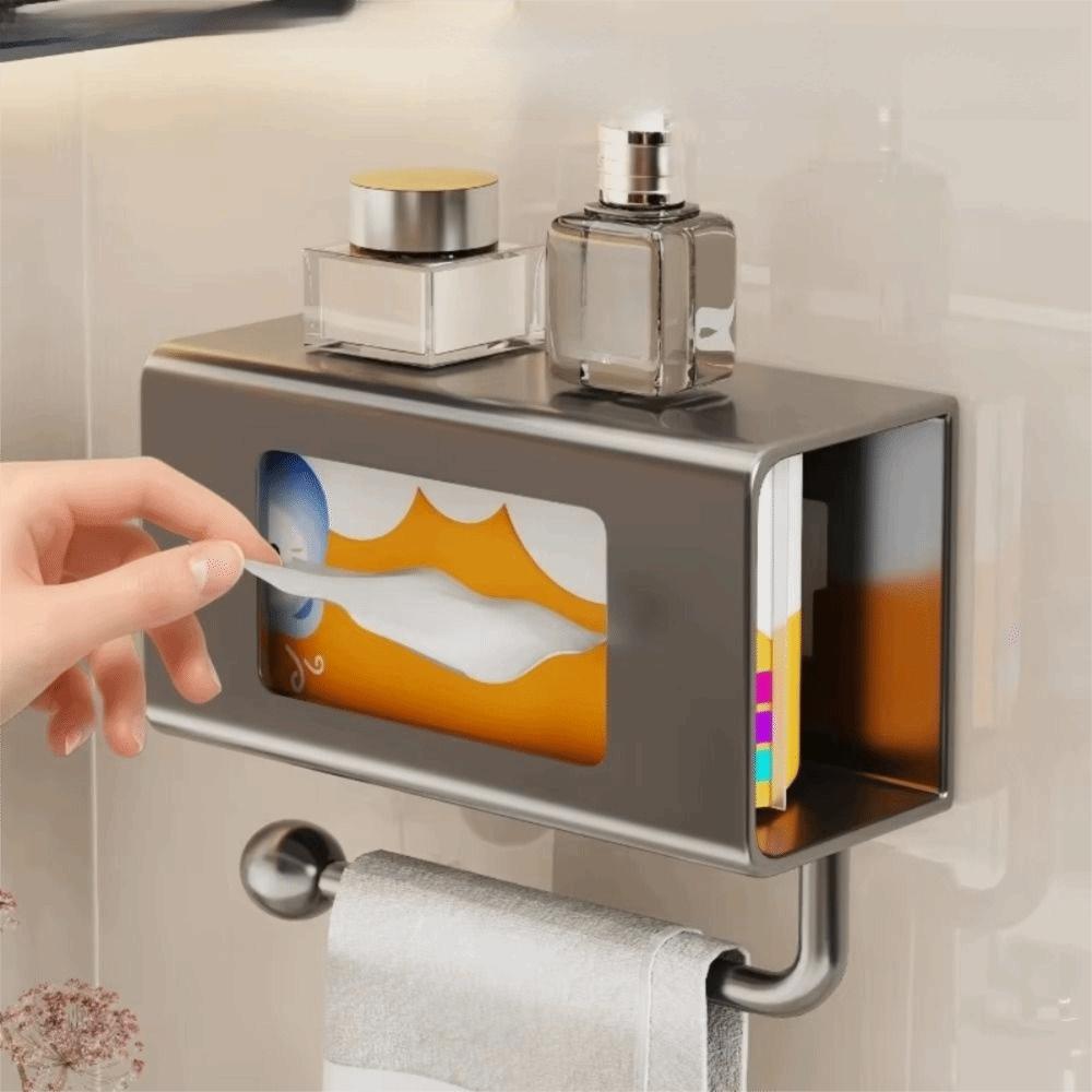 Strong Load Bearing Paper Towel Dispenser Easy Access Wet Wipes Storage Rack  Household