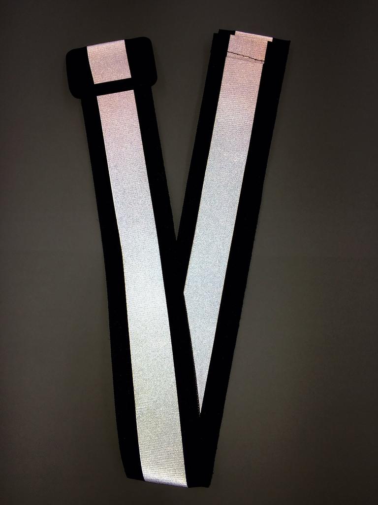 Navy Reflective Sash with Reflective Buckle Double-Sided (Navy Blue)