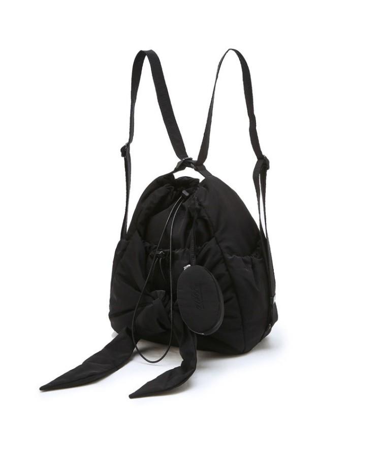 Athe Vanessabruno [Ruban] Black Ribbon Backpack And Shoulder Bag S Aaba6Ff11Bk