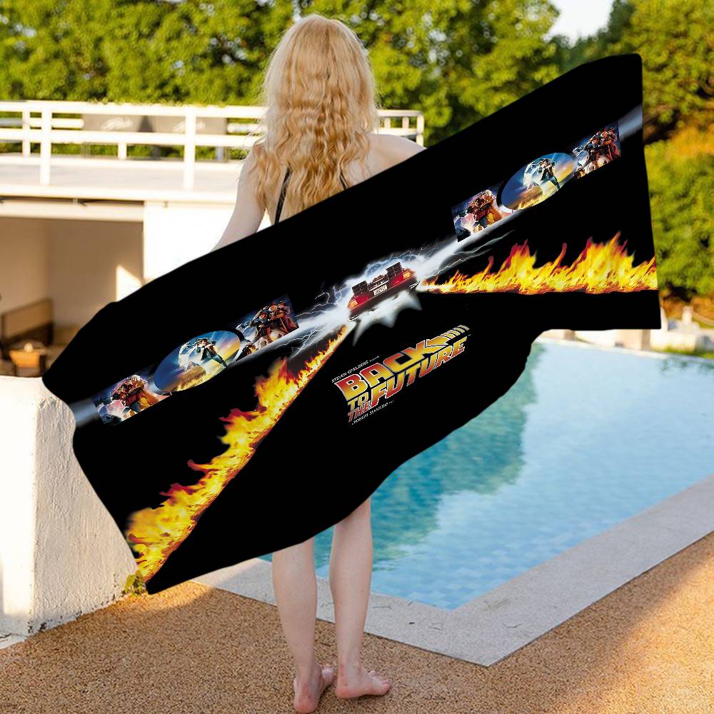 Science Fiction Comedy Back To The Future Big Microfiber Beach Towels Quick Dry Towel Beach Towels Pool Towel For Travel Yoga