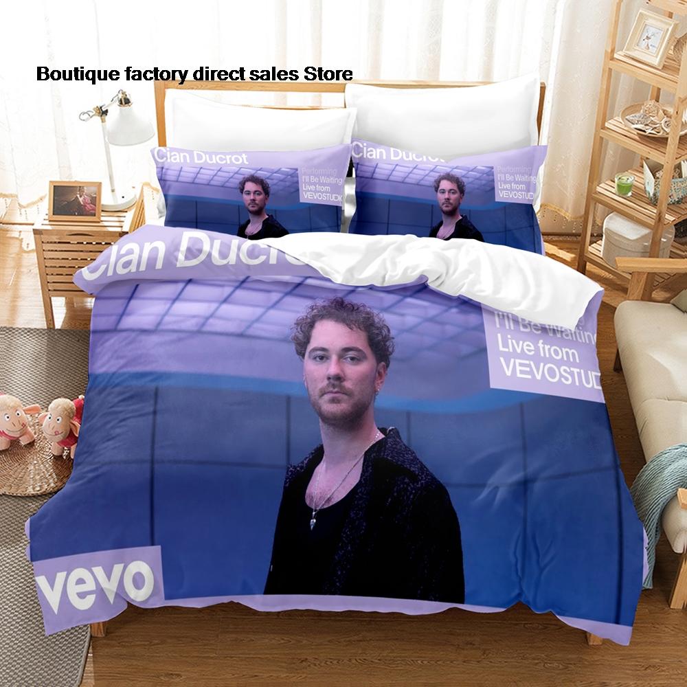 Cian Ducrot Pattern Bedding Set 3pcs Duvet Cover Pillowcase Lightweight Microfiber Bed Linen Home Bedroom Decor For Music Fans
