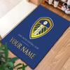Προσαρμοσμένο Χαλί με Όνομα Leeds United για Σαλόνι, Υπνοδωμάτιο, Διακόσμηση Καναπέ Σπιτιού, Αντιολισθητικό Πατάκι Δαπέδου για Παιχνίδι Παιδιών