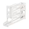 Rolling Egg Dispenser For Refrigerator Egg Organizer For Refrigerator 4 Tiers Space-saving Kitchen Organizers Stackable Large
