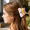 Hair Claw Cartoon Panda Fox Design Back Head Hair Clip Anti-slip Teeth Strong Grip Shark Hair Clip Lightweight Hair Accessory